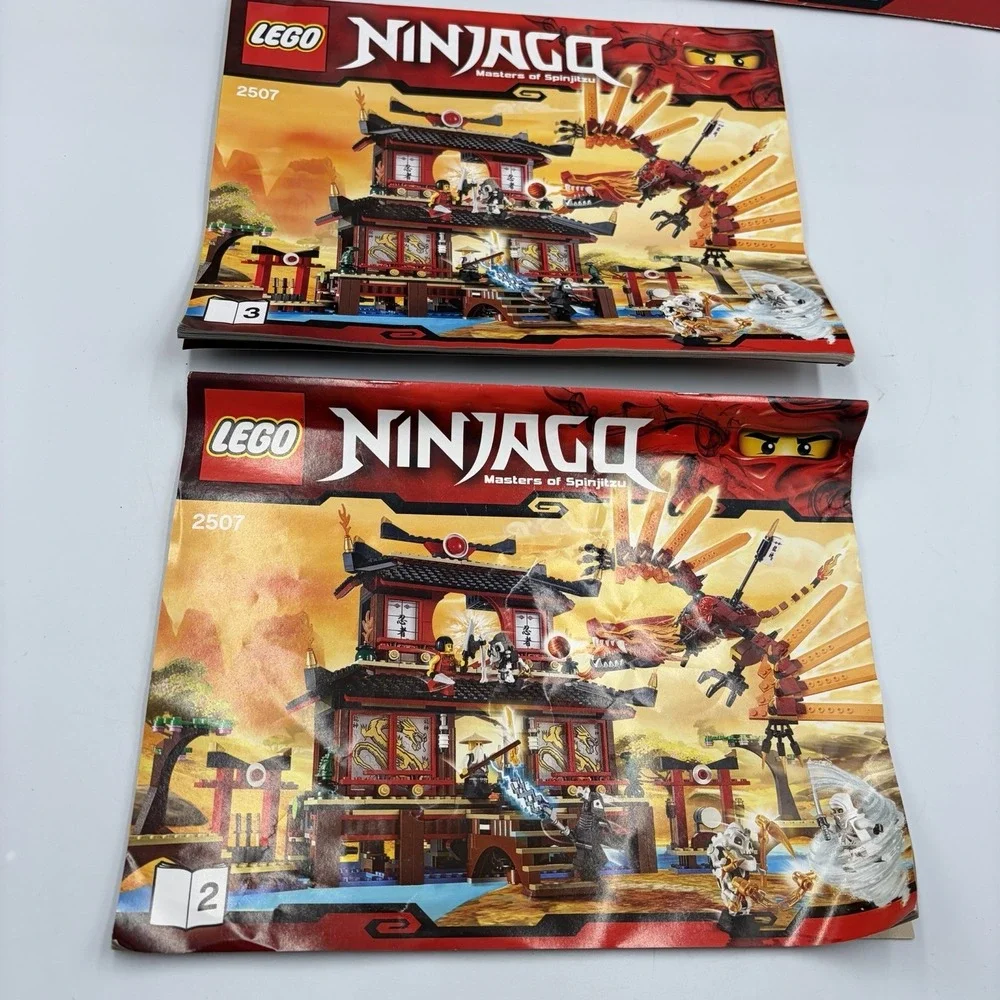 Lego Ninjago 2507 Fire Temple - Incomplete Read! Partial